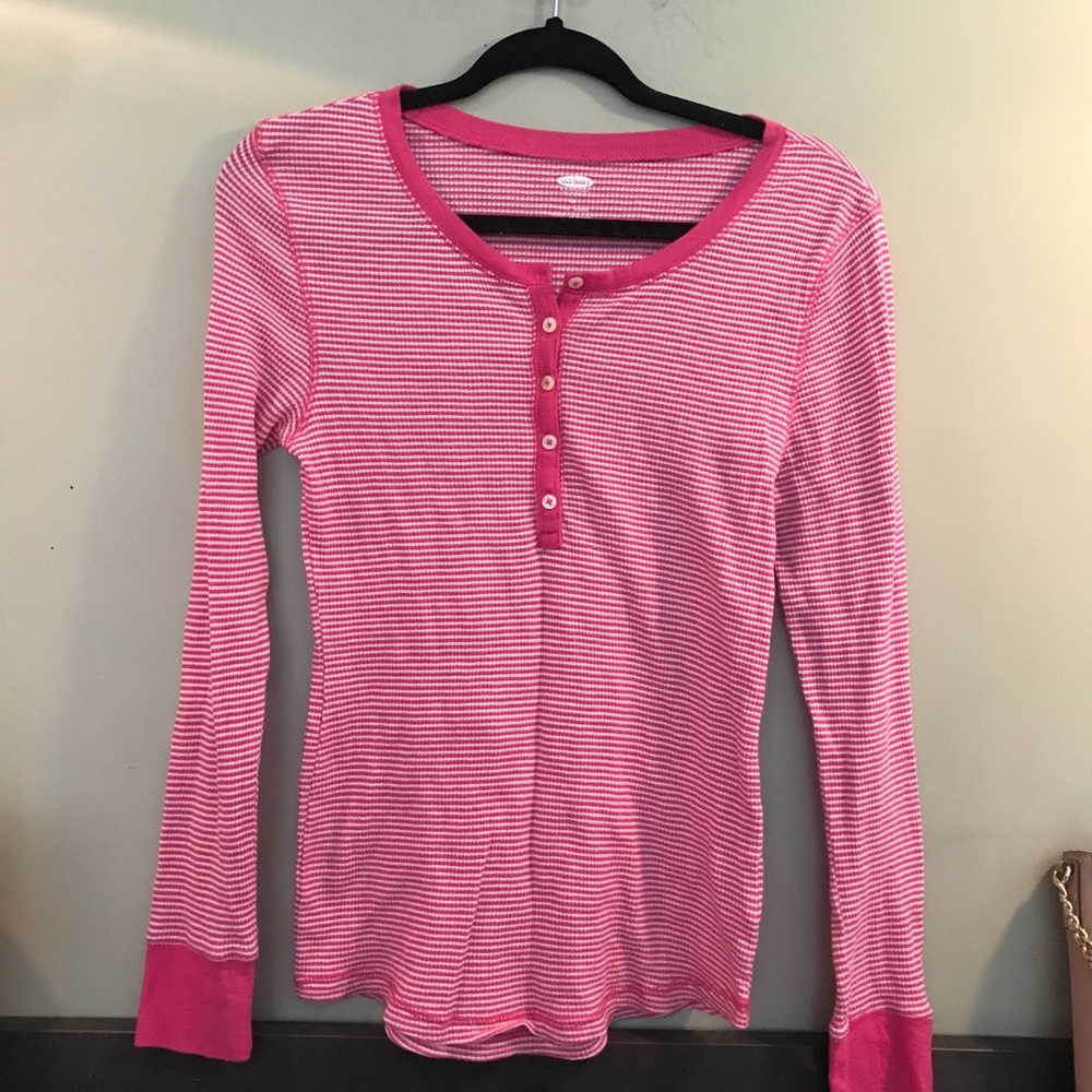 Pink and white Old Navy shirt